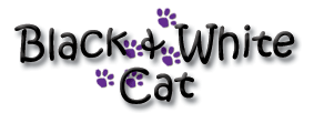 Black and White Cat Logo
